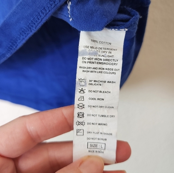 Stile Benetton Blue Number Tee L - Picture 5 of 7